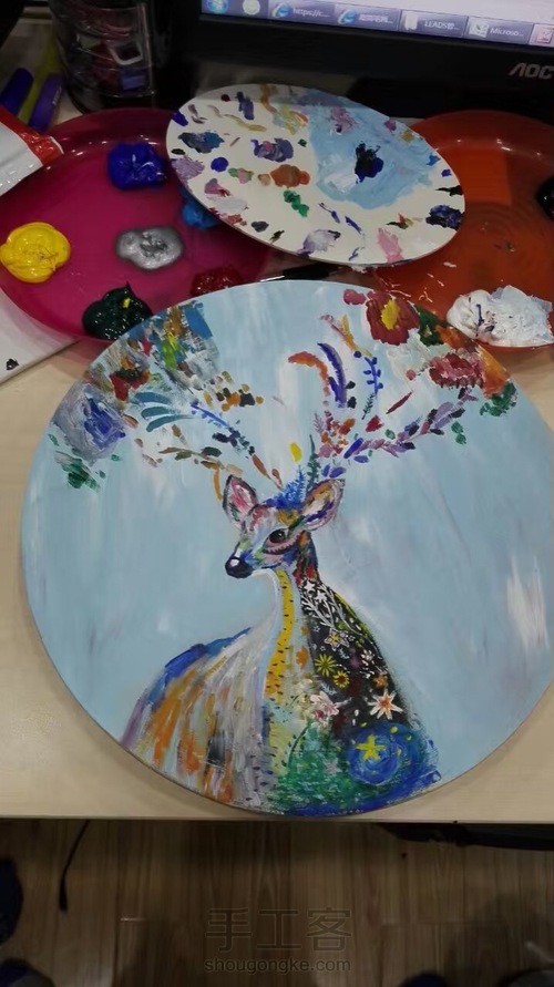 手绘钥匙盘装饰盘 第3步