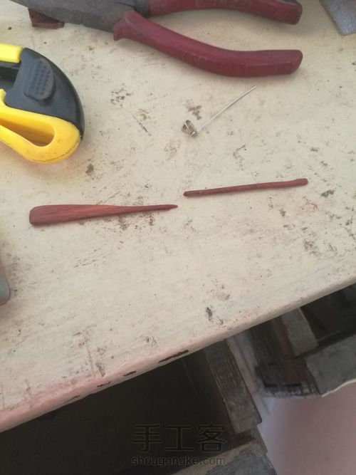 小叶紫檀掏耳勺 第1步