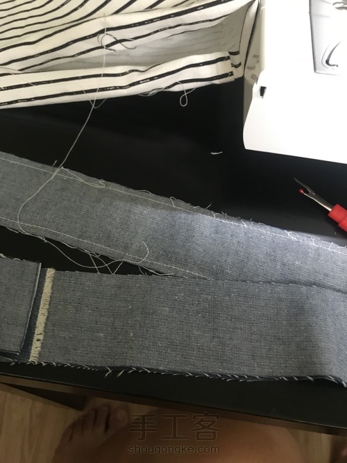 夏日清新小布包 第1步