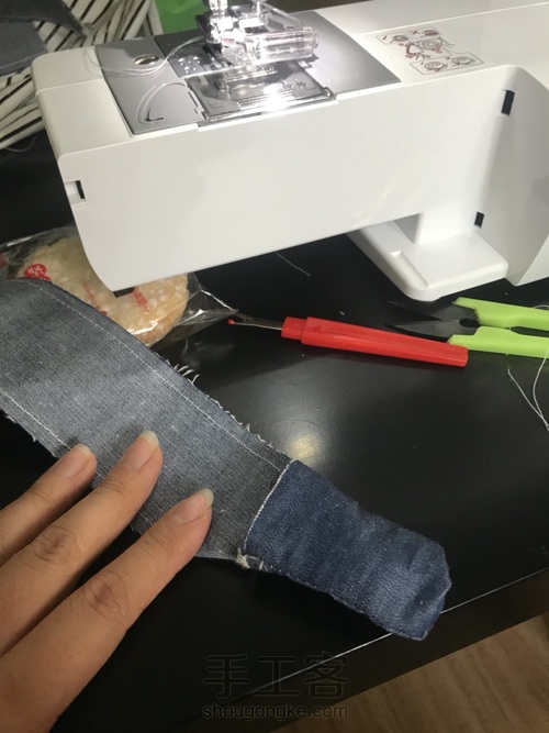 夏日清新小布包 第2步