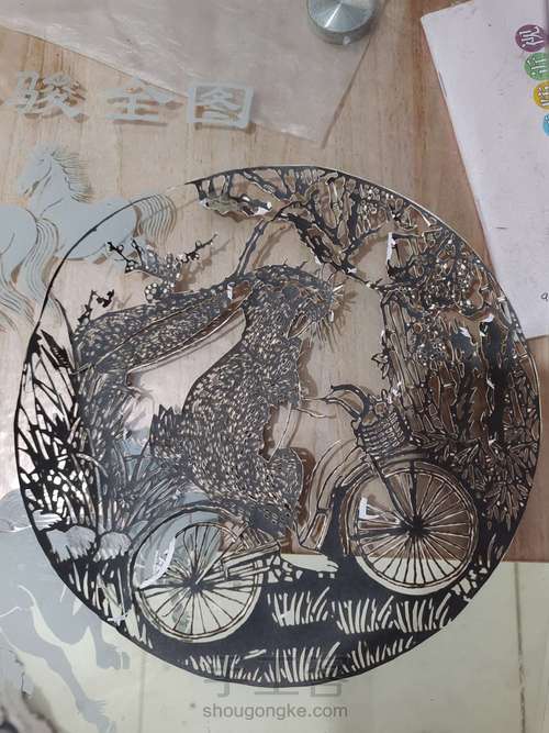 兔子剪纸 第10步