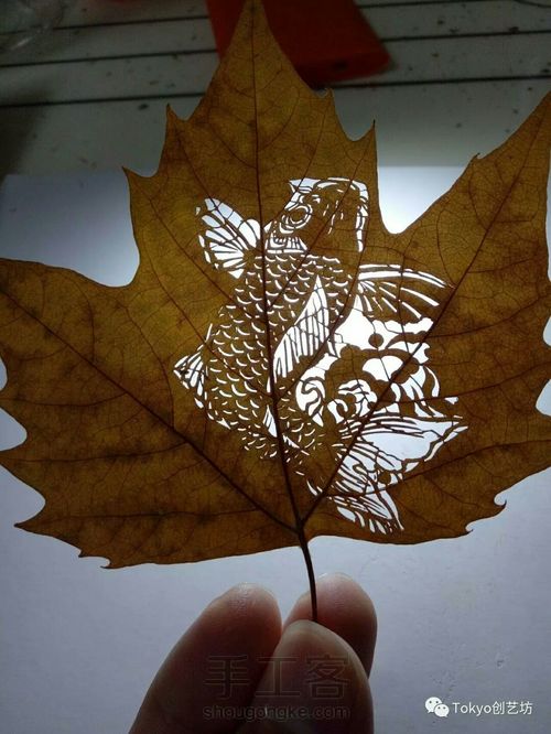 叶雕制作过程分解 第5步