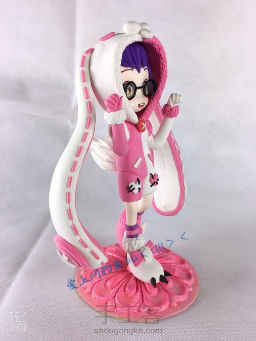 超轻粘土王者荣耀安琪拉玩偶对对碰教程。。 第5步