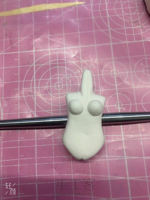 超轻粘土王者荣耀安琪拉玩偶对对碰教程。。 第11步