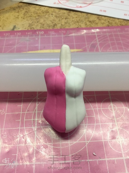 超轻粘土王者荣耀安琪拉玩偶对对碰教程。。 第12步