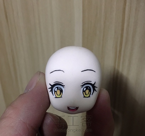 超轻粘土王者荣耀安琪拉玩偶对对碰教程。。 第10步