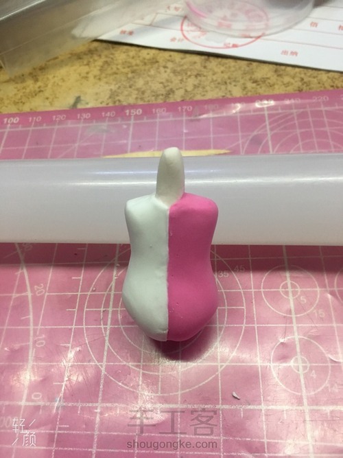 超轻粘土王者荣耀安琪拉玩偶对对碰教程。。 第13步