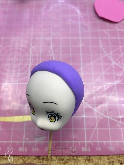 超轻粘土王者荣耀安琪拉玩偶对对碰教程。。 第14步