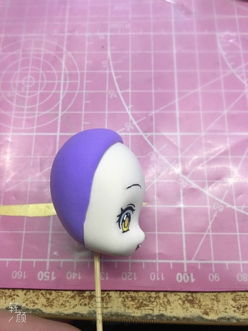 超轻粘土王者荣耀安琪拉玩偶对对碰教程。。 第15步