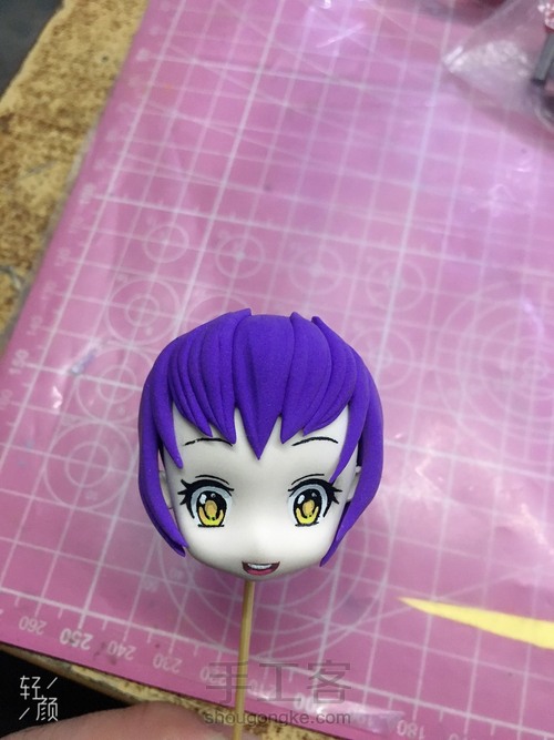 超轻粘土王者荣耀安琪拉玩偶对对碰教程。。 第16步