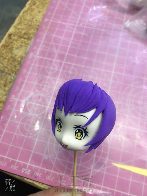 超轻粘土王者荣耀安琪拉玩偶对对碰教程。。 第17步