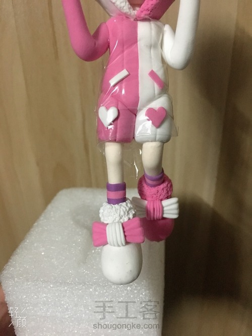 超轻粘土王者荣耀安琪拉玩偶对对碰教程。。 第28步