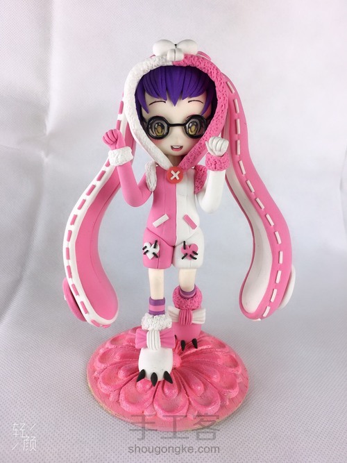 超轻粘土王者荣耀安琪拉玩偶对对碰教程。。 第41步