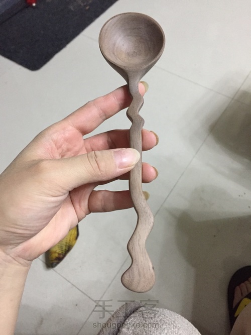 敲美木勺 勺子  第5步