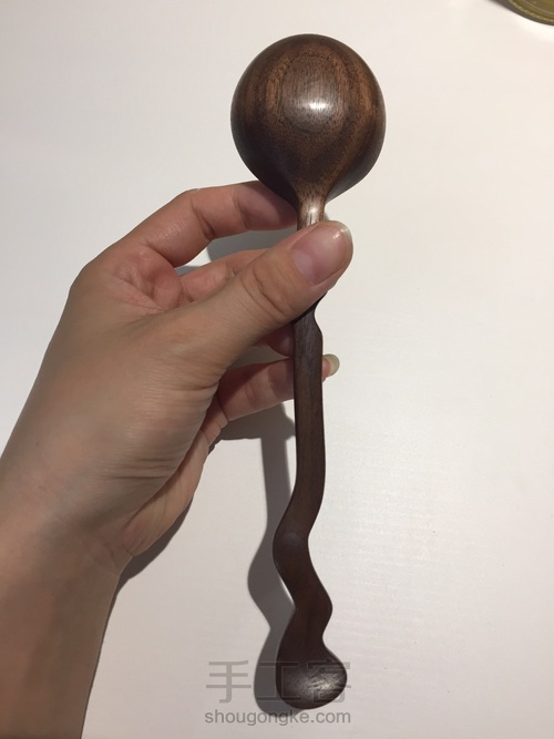 敲美木勺 勺子  第7步