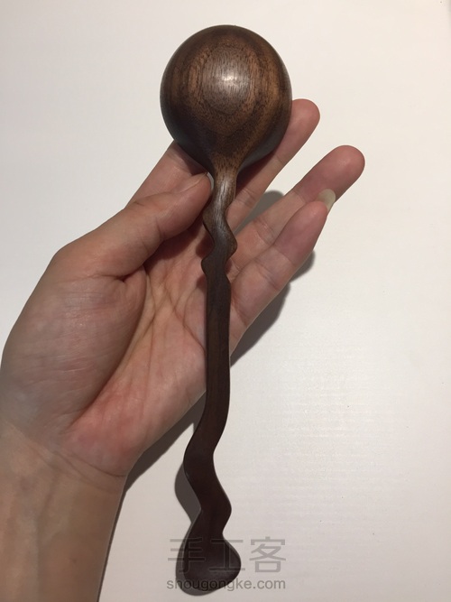 敲美木勺 勺子  第8步
