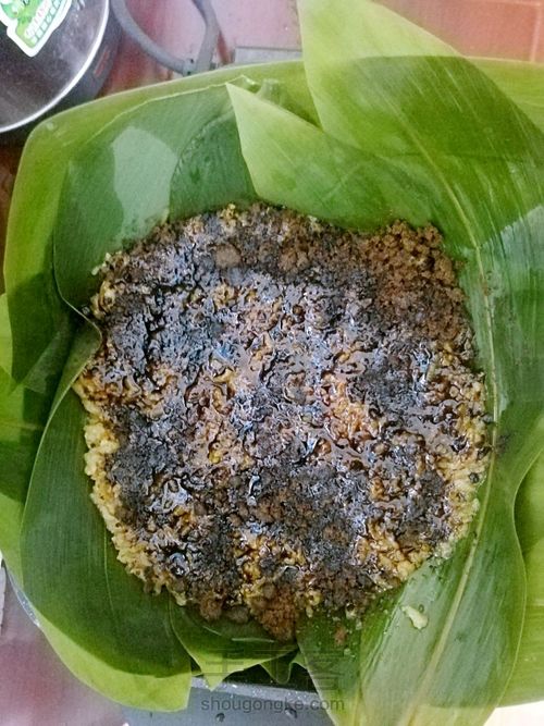 粽叶糯米糕 第3步