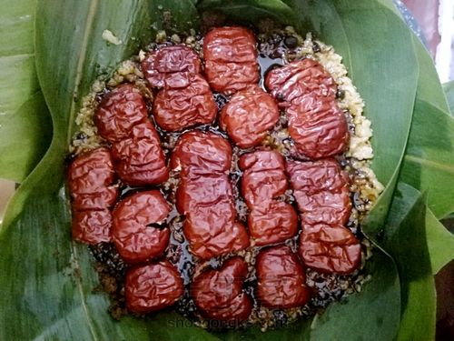 粽叶糯米糕 第4步