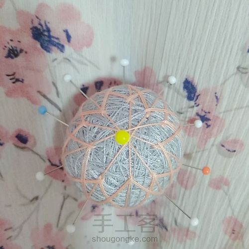 樱花手鞠球 第2步