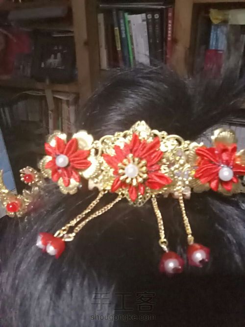 【原创】红花漫天步摇 第13步