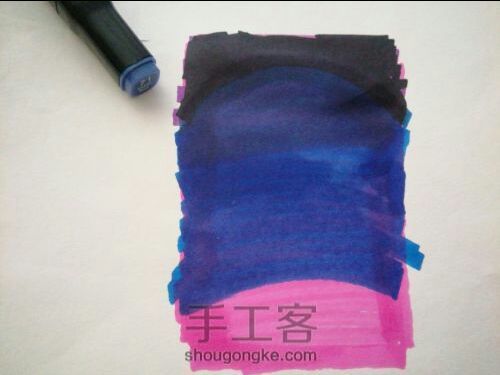 马克笔画星空 第5步