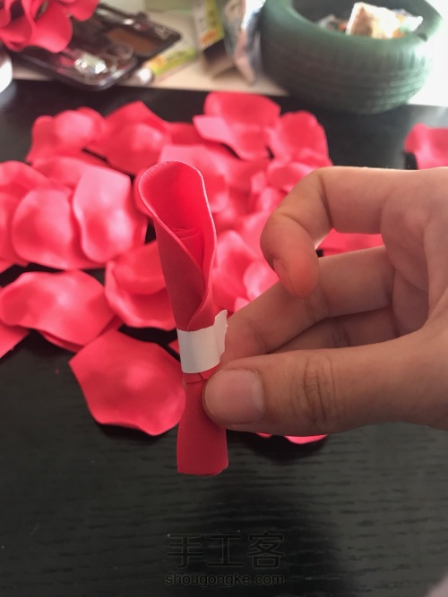 海绵纸🌹玫瑰 第5步