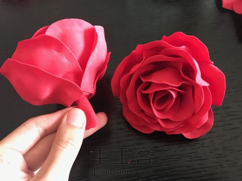 海绵纸🌹玫瑰 第9步