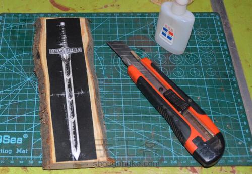 第三十三木作之桃木剑 第3步