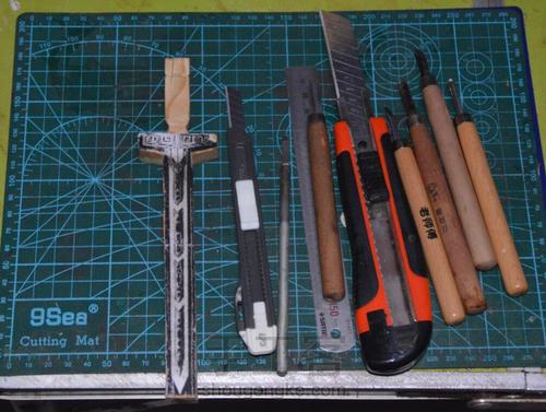 第三十三木作之桃木剑 第5步