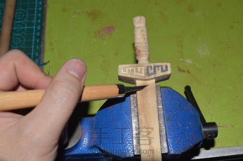 第三十三木作之桃木剑 第8步