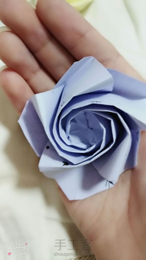 折纸五瓣玫瑰🌹 第32步