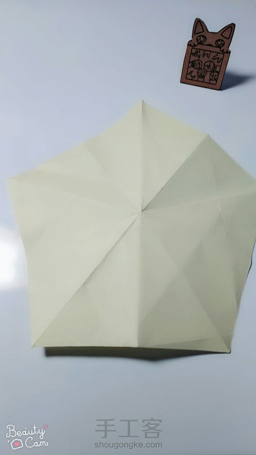 折纸五瓣钻石💎玫瑰 第2步