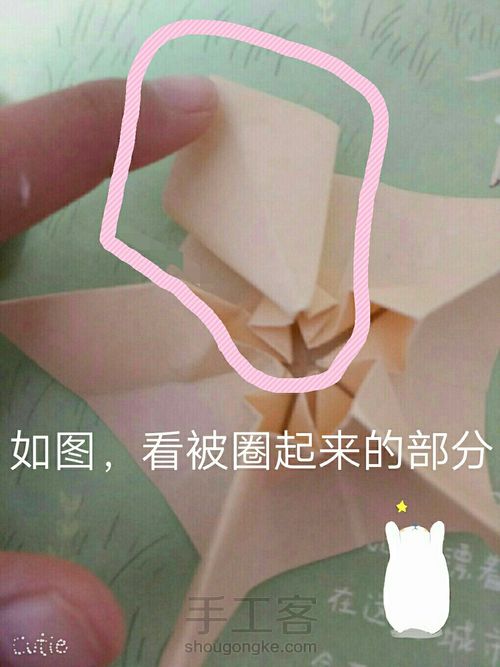 折纸樱花星🌸 第22步