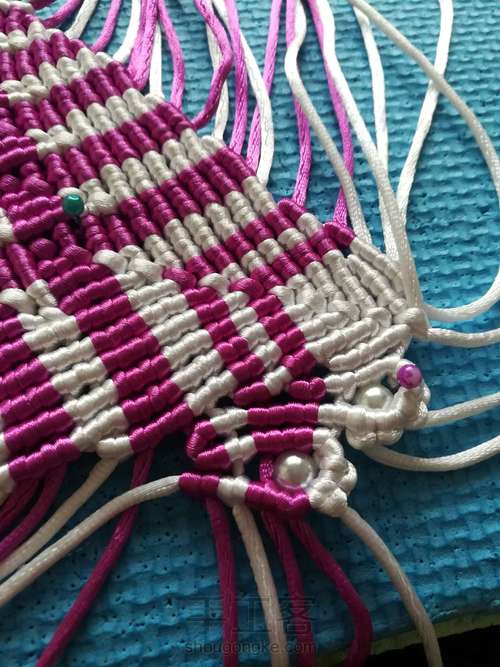 孔雀 摆台  三 第11步