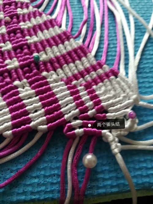 孔雀 摆台  三 第7步