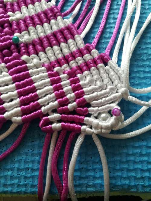 孔雀 摆台  三 第9步