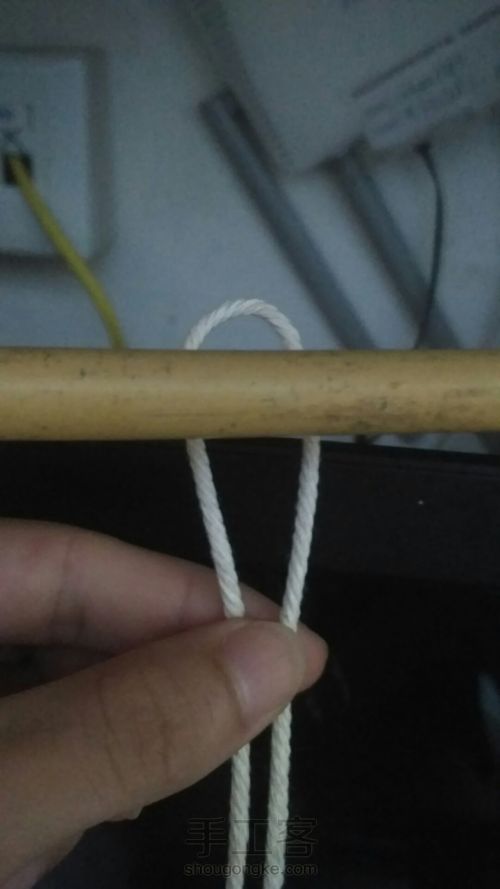 棉绳挂篮 第2步