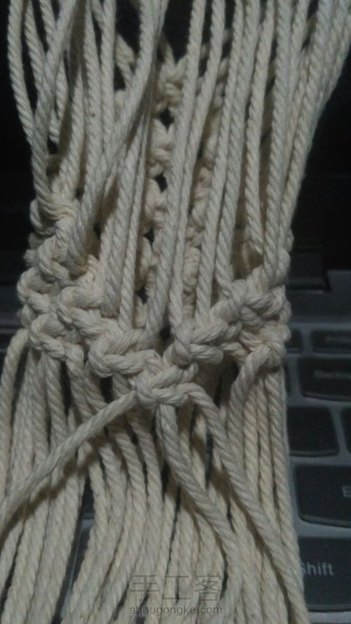 棉绳挂篮 第22步