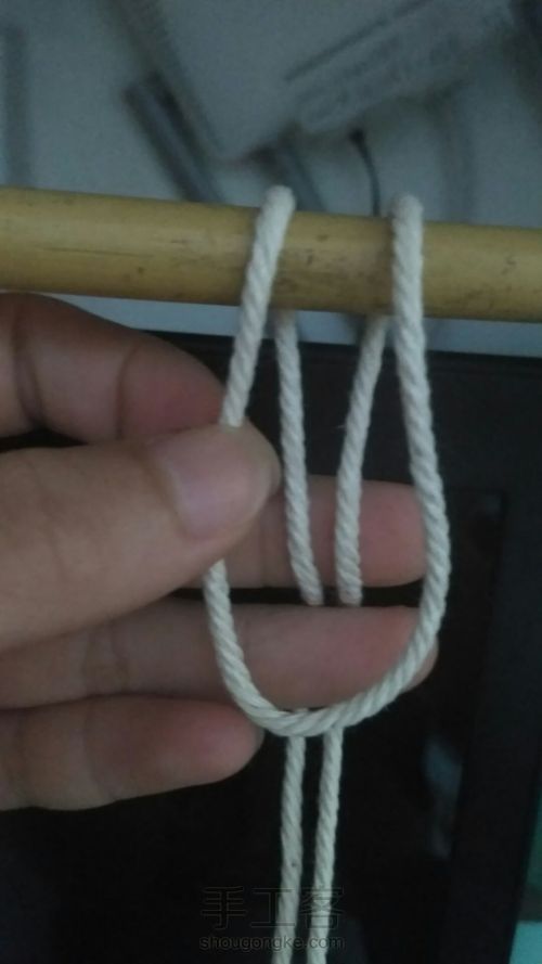 棉绳挂篮 第3步