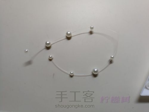 网红珍珠流苏耳环，韩版仙气耳环 第4步