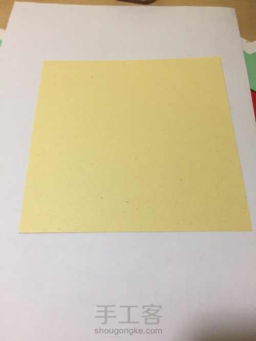 川崎玫瑰 折纸详细教程 第1步