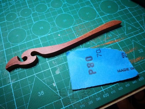 【暮野晨歌】红檀簪子的打磨,第一支发簪,凤语发簪 第1步