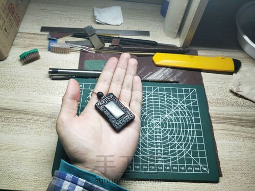 大红酸枝镶金丝楠龙纹牌 第21步