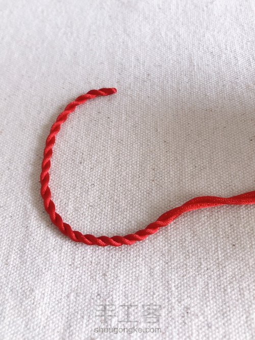 拧绳儿，两股麻花 第6步