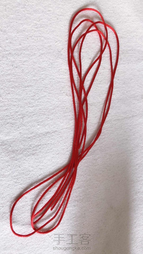 四股辫儿手链 第1步