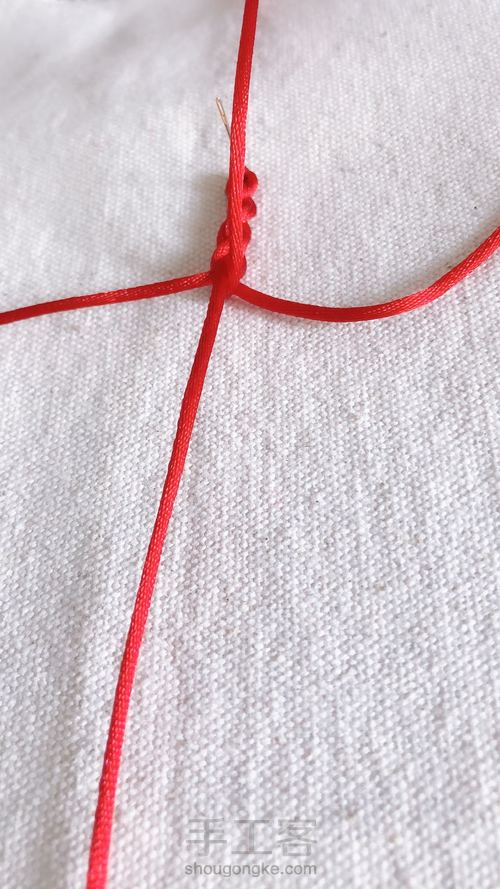 四股辫儿手链 第6步