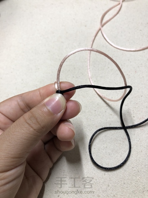 双面金刚结,可能因为怕蛇,我不喜欢叫它蛇结 第8步