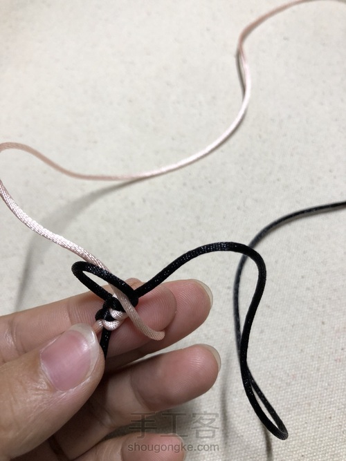 双面金刚结，可能因为怕蛇，我不喜欢叫它蛇结 第25步