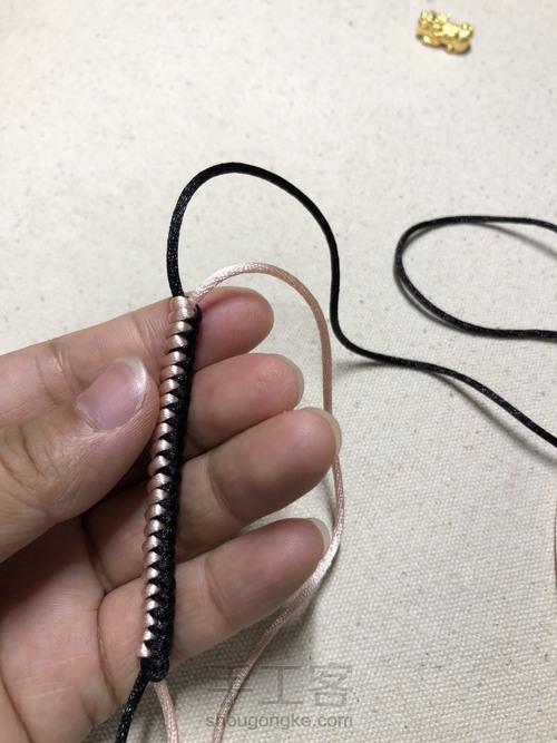 双面金刚结，可能因为怕蛇，我不喜欢叫它蛇结 第29步