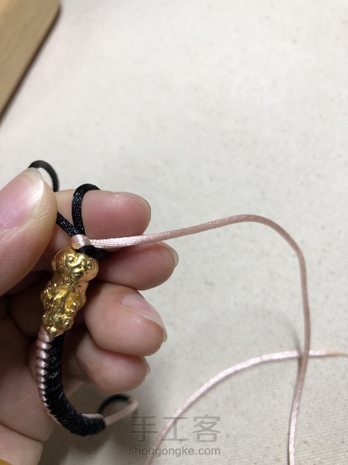 双面金刚结，可能因为怕蛇，我不喜欢叫它蛇结 第33步